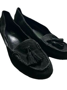 Women’s Lauren Ralph Lauren Black Suede Loafers Size 7.5